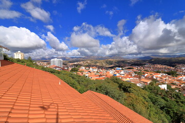 view over Sucre (Chuquisaca, Bolivia) from Viewpoint of Recoleta