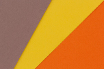 Diagonal arrangement of brown, yellow, and orange paper textures, vibrant contrast design for...