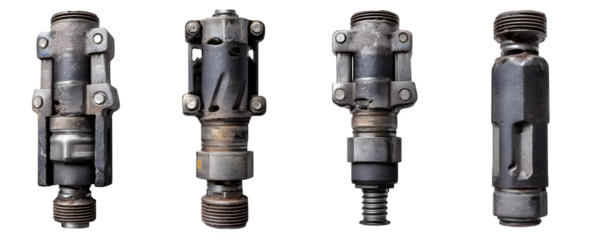 Photo-Realistic High-Resolution Detailed hydraulic breaker hammer atta PNG cutout, commercial stock asset, ideal for video overlays and advertising, creative projects, content creation