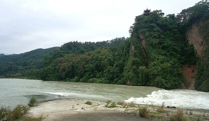 river in the mountains