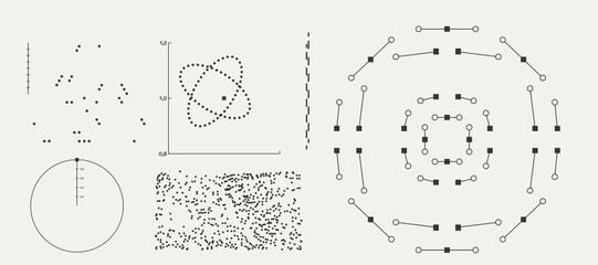 Utilitarian Graphic Set Diagrams, Shapes, Lines. Fully editable Vector assets