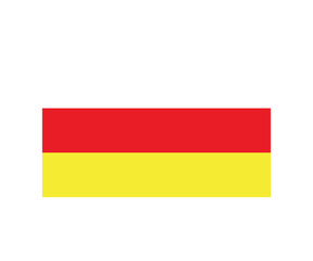 The flag shown in the image is the flag of North Ossetia–Alania, a federal subject (republic) of Russia.

