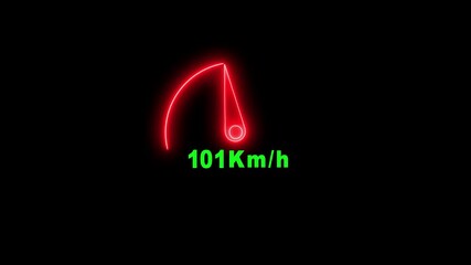 credit score rating scale animation, credit score Speedometer gauge indicator on black background Simple speedometer icon. - Powered by Adobe