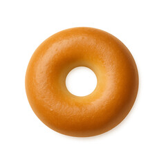Realistic bagel png top view