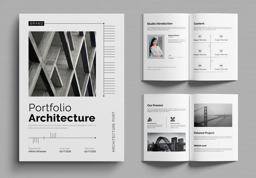 Architecture Portfolio Template Layout