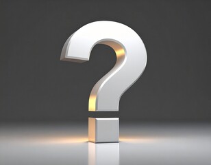 3d question mark