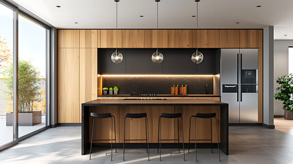 Elegant Scandinavian style kitchen