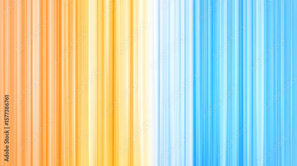 Poster abstract orange and blue gradient background with vertical vibrant stripes creating a dynamic visual