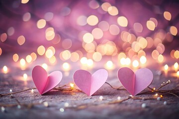 heart shaped bokeh background