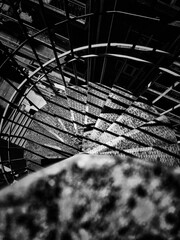 stairs bw
