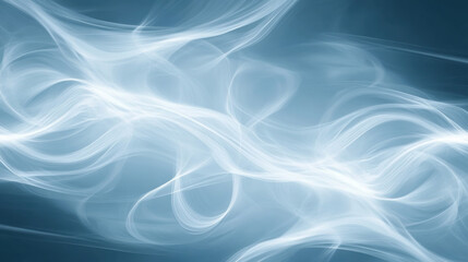 Fototapeta premium Abstract light blue elegant wave lines and glowing energy, smoke or silk effect. Modern ethereal graphic art background.