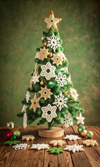 christmas tree and decorations
