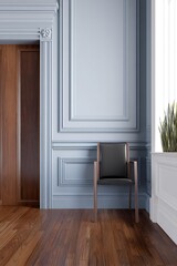 Elegant interior with chair and woodwork