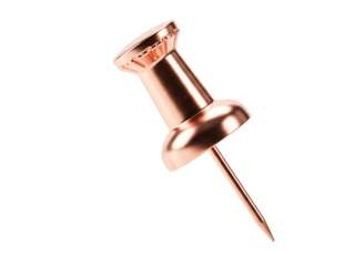  push pin office supply isolated on transparent background