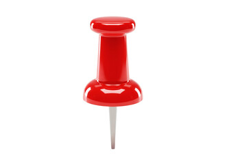  push pin office supply isolated on transparent background