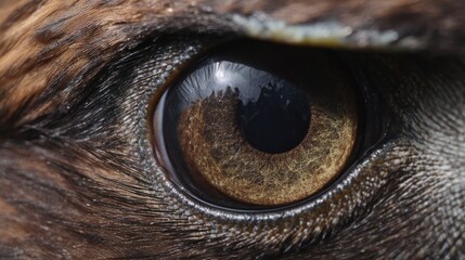 Obraz premium Close-up of an eagle's eye