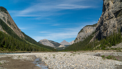 mountain river in banff