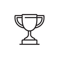 A simple outline icon of a trophy.