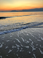 Obraz premium sunset waves