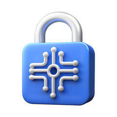 Cybersecurity Advanced Data Protection with Secure Padlock Icon
