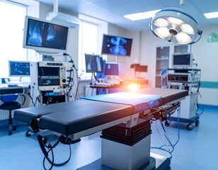 Modern operating room interior
