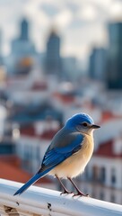 blue tit on a branch