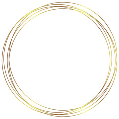 Think Line Luxury Golden Frame Vector – Classic Ornamental Border for Invitations and Certificates