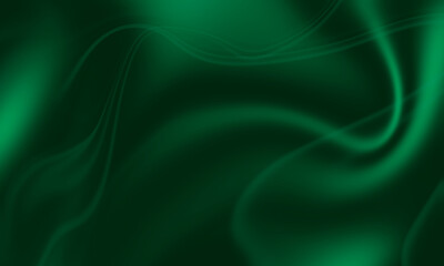 abstract green flowing wave background with silky texture and curved motion design for modern...