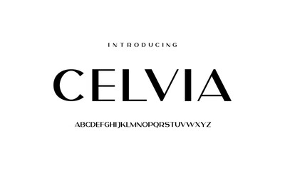 Sans serif fashion typography font vector. Modern clean elegant character set. Creative alphabet simple typeface. Digital letter type style. Logo art banner poster flyer billboard text graphic design