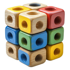 Building Blocks isolated on transparent background.