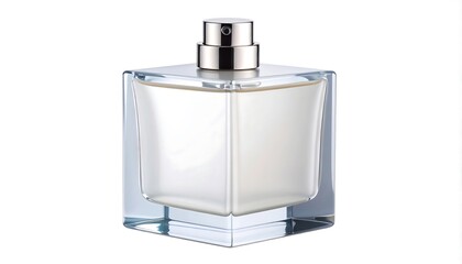Minimalist Square Fragrance Bottle with Matte Finish.