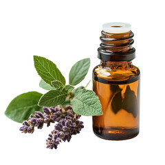 Essential Oil isolated on transparent background.