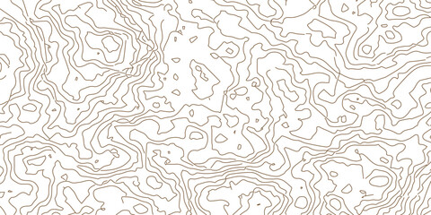 Abstract gold topographic lines on a green background. Golden line waves topographical design. Geographic mountain contours Vector Illustration.