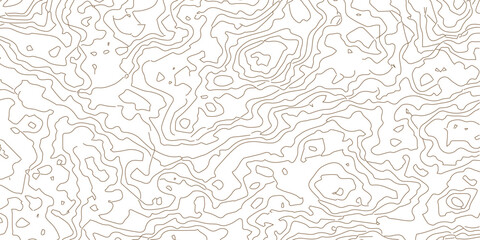 Abstract gold topographic lines on a green background. Golden line waves topographical design. Geographic mountain contours Vector Illustration.