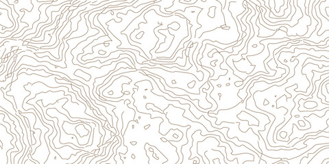 Abstract gold topographic lines on a green background. Golden line waves topographical design. Geographic mountain contours Vector Illustration.