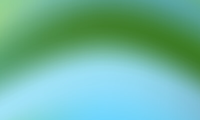 Smooth gradient transition from vibrant green to soft sky blue creating a calming and serene abstract background