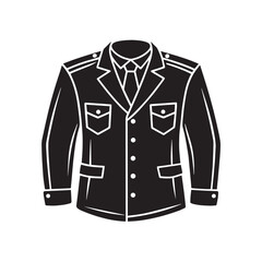 vector illustration of a jacket