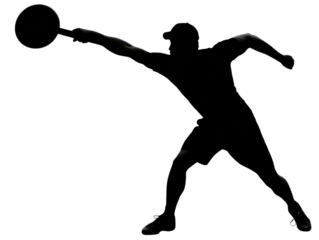 Tennis Player Silhouette in Action: A dynamic silhouette of a tennis player, poised mid-swing, ready to unleash a powerful forehand, capturing the energy and precision of the sport.