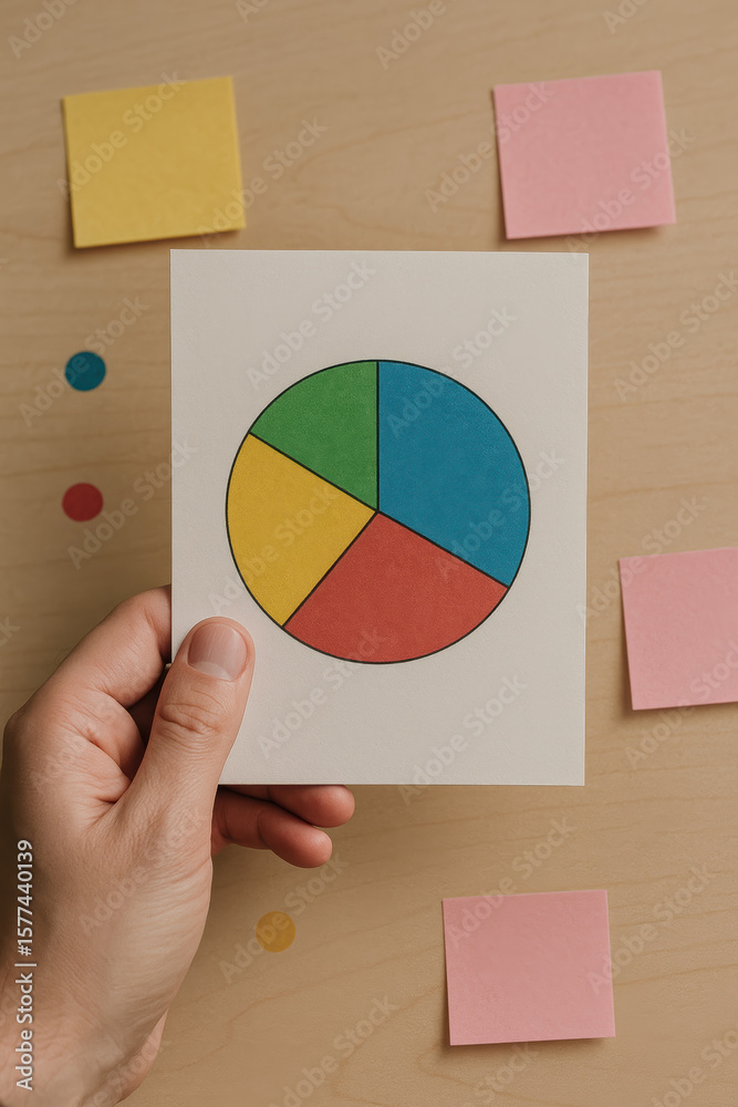 Poster a strategic overview is captured as a presents a segmented chart illustrating data-driven decision m