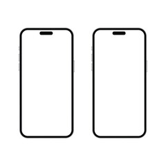 Two Mobile phone: Clean, modern mobile phone is set against a simple, minimalist backdrop, suggesting innovation and ease of use, with plenty of room for your content. 