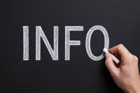 Conveying essential details on a blackboard symbolizes the communication and transfer knowledge in professional environments