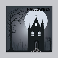 card design for Happy Halloween Day