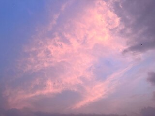 Obraz premium sunset sky with clouds