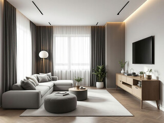 modern luxury villa apartment interior