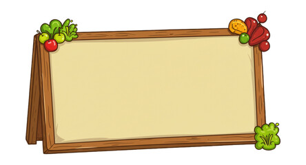 wooden frame with flowers