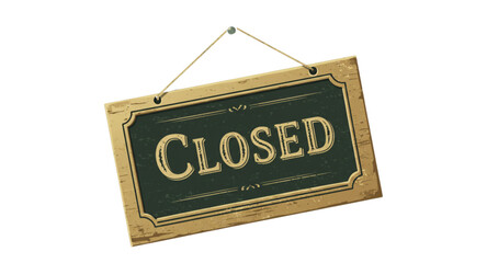 Closed sign on a blackboard © Wilda