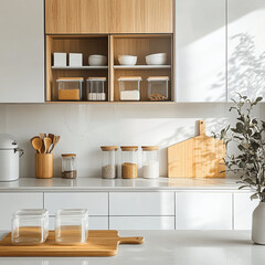 A minimalist kitchen