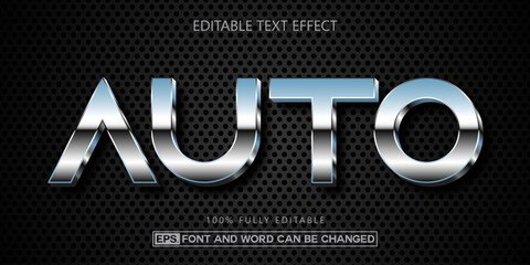 Automotive text effect, Editable text style