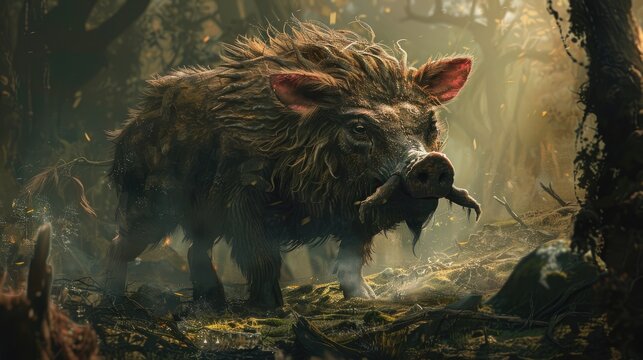 Gorgons are a long lived species that are hostile to all forms of life that isn't their own ::1 boar 