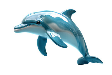 Fototapeta premium Dolphin isolated on white background